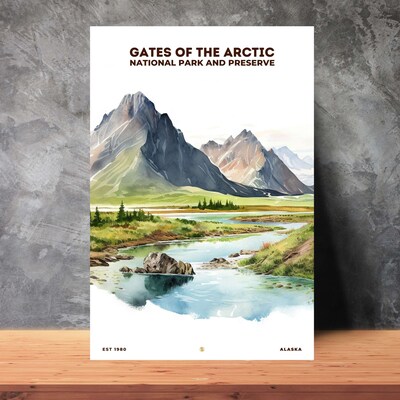 Gates of the Arctic National Park and Preserve Poster, Travel Art, Office Poster, Home Decor | S8 - image2